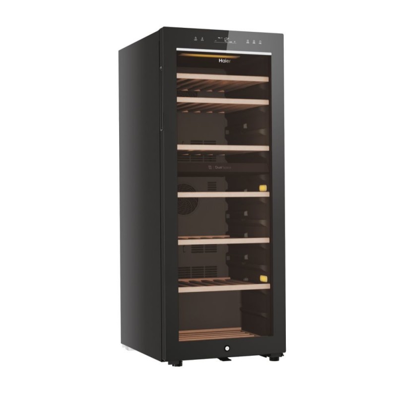 Haier Wine Bank 50 Serie 7 HWS77GDAU1 Weinkühler mit Kompressor Freistehend Schwarz 77 Flasche(n)