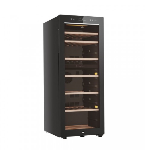 Haier Wine Bank 50 Serie 7 HWS77GDAU1 Weinkühler mit Kompressor Freistehend Schwarz 77 Flasche(n)