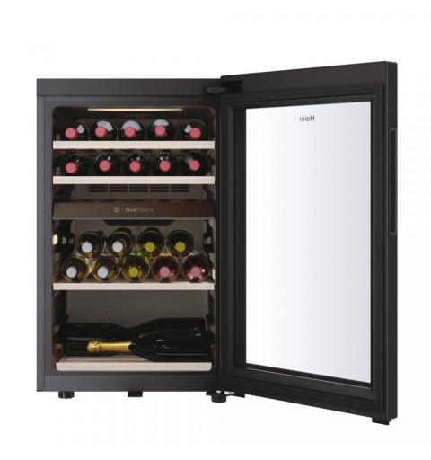 Haier Wine Bank 50 Serie 7 HWS42GDAU1 Nevera de vino Independiente Negro 42 botella(s)