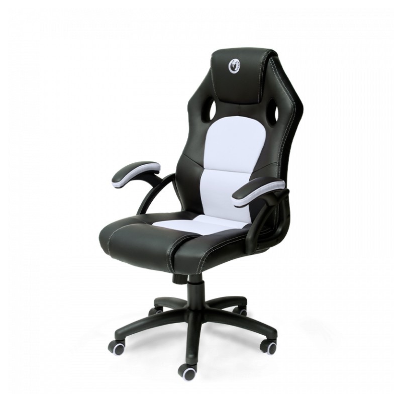 NACON PCCH-310 Universal-Gamingstuhl Gepolsterter, ausgestopfter Sitz Schwarz, Weiß