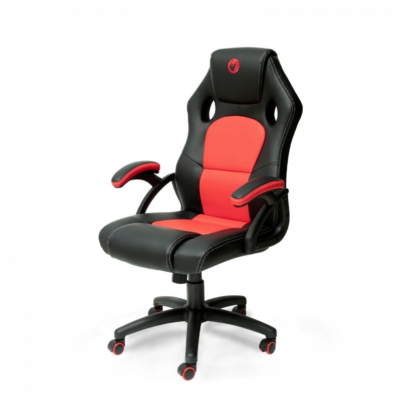 NACON PCCH-310 Sedia per gaming universale Sedia imbottita tappezzata Nero, Rosso