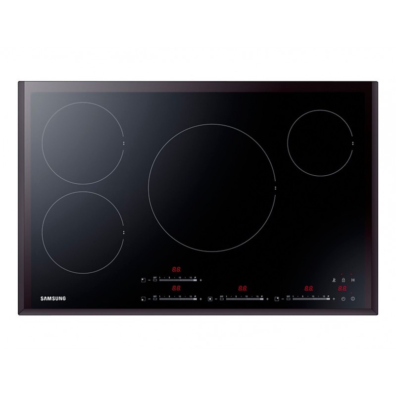 Samsung NZ84F7NB6AB Black Built-in 80 cm Zone induction hob 4 zone(s)