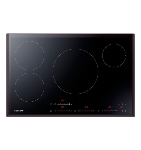 Samsung NZ84F7NB6AB Schwarz Integriert 80 cm Zonen-Induktionskochfeld 4 Zone(n)