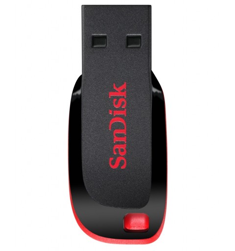 SanDisk Cruzer Blade unidad flash USB 32 GB USB tipo A 2.0 Negro, Rojo