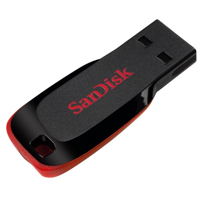 SanDisk Cruzer Blade unidad flash USB 32 GB USB tipo A 2.0 Negro, Rojo