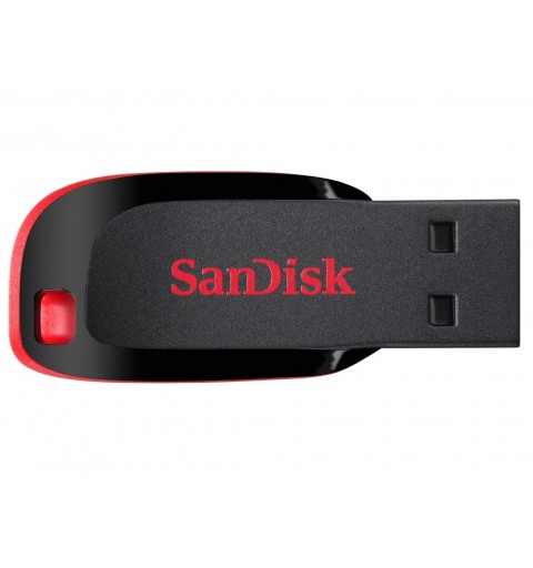 SanDisk Cruzer Glisser - Clé USB - 128 Go - USB 2.0 - noir, rouge