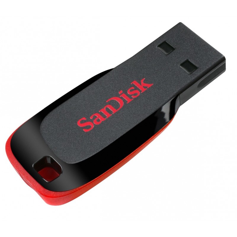 SanDisk Cruzer Blade unidad flash USB 32 GB USB tipo A 2.0 Negro, Rojo