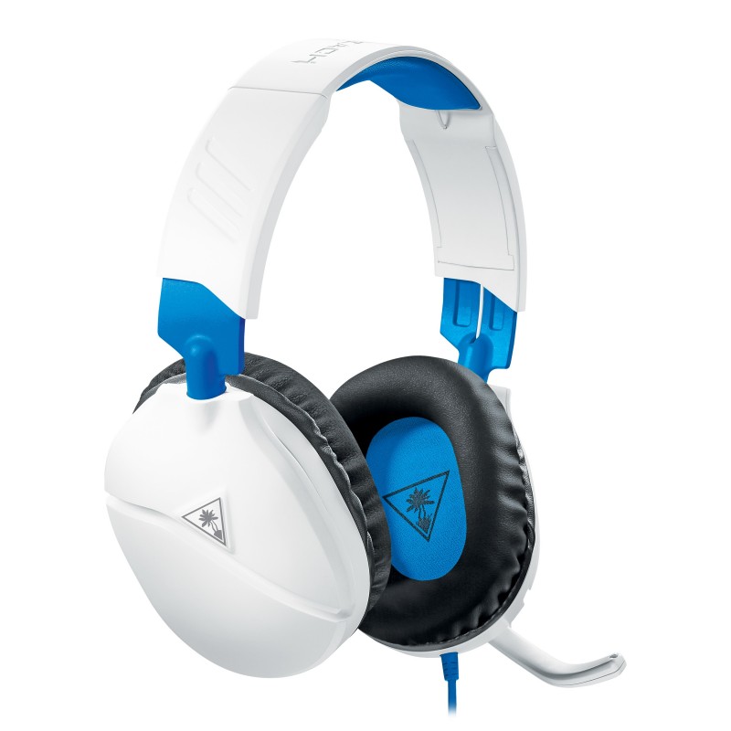 Turtle Beach Recon 70p Gaming Headset for PS5, PS4, Xbox, Switch PC - White & Blue