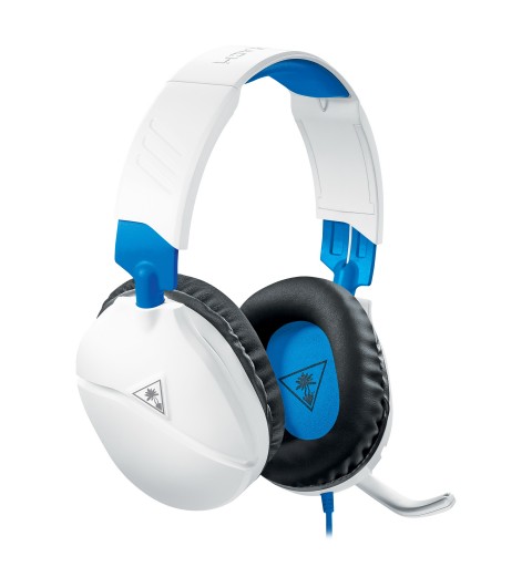 Turtle Beach Recon 70p Gaming Headset for PS5, PS4, Xbox, Switch PC - White & Blue