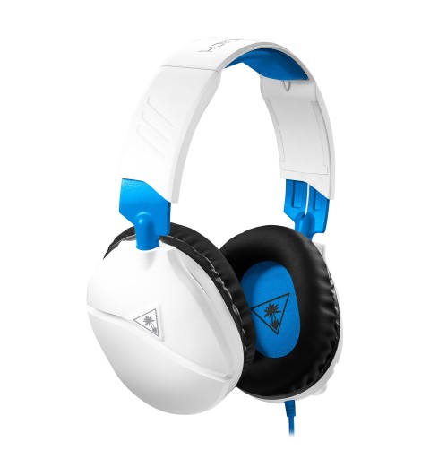 Turtle Beach Recon 70p Gaming Headset for PS5, PS4, Xbox, Switch PC - White & Blue