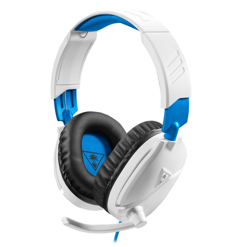 Turtle Beach Recon 70p Gaming Headset for PS5, PS4, Xbox, Switch PC - White & Blue