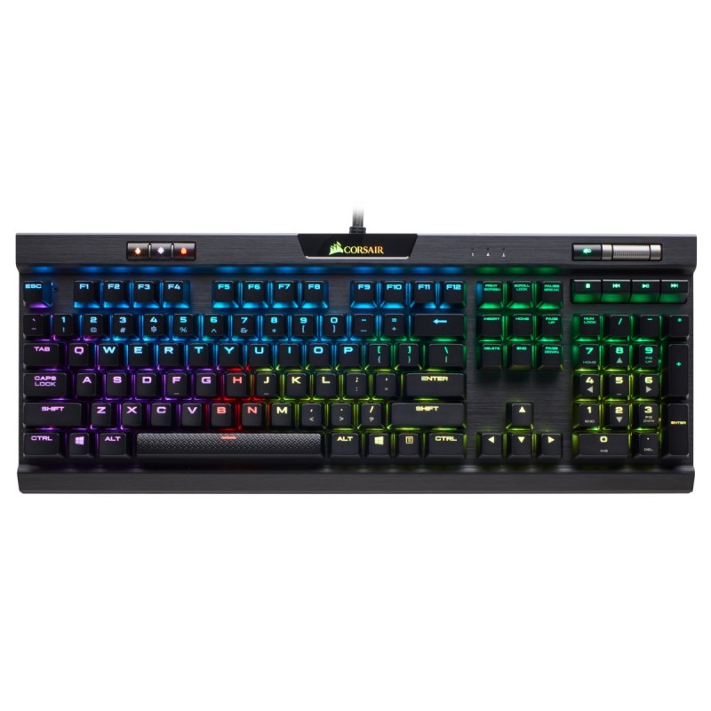 Teclado Gaming CORSAIR K95 RGB Platinum (Mecánico - Italiano - Negro)