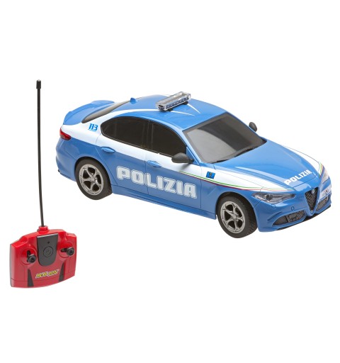 RE.EL Toys Alfa Romeo Giulia Quadrifoglio Polizia RC in Scala 1 24