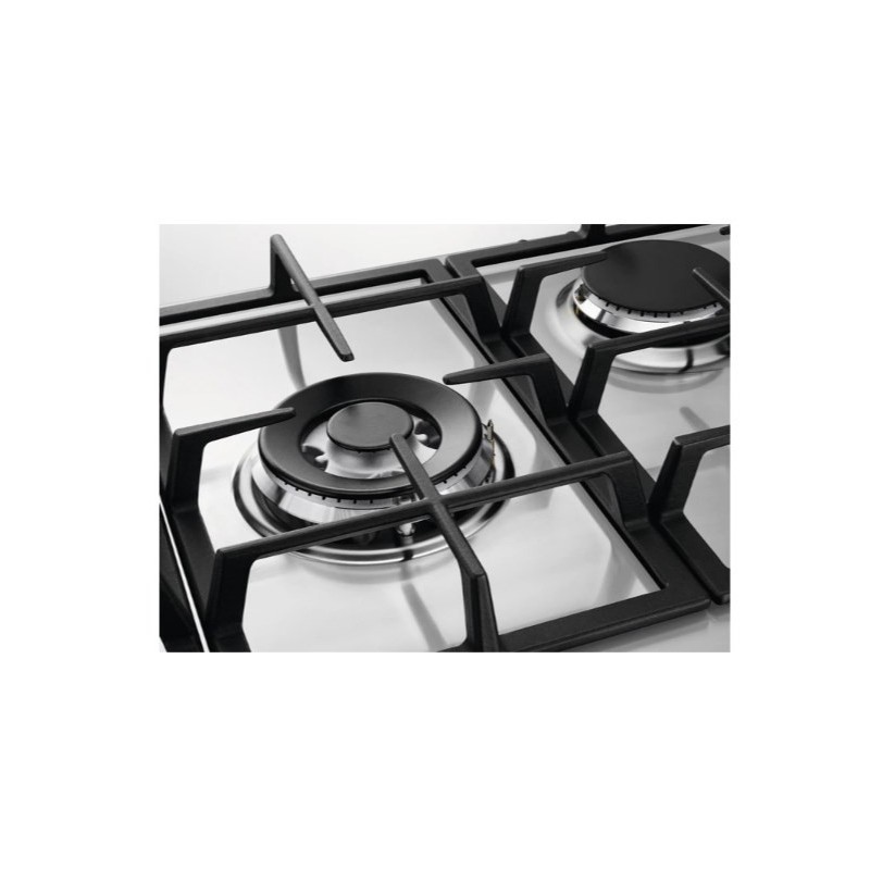 Electrolux KGS7536SX Black, Stainless steel Built-in 75 cm Gas 5 zone(s)