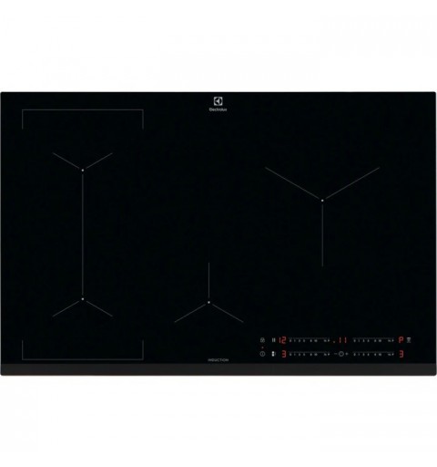 Electrolux EIL83443 Black Built-in 78 cm Zone induction hob 4 zone(s)