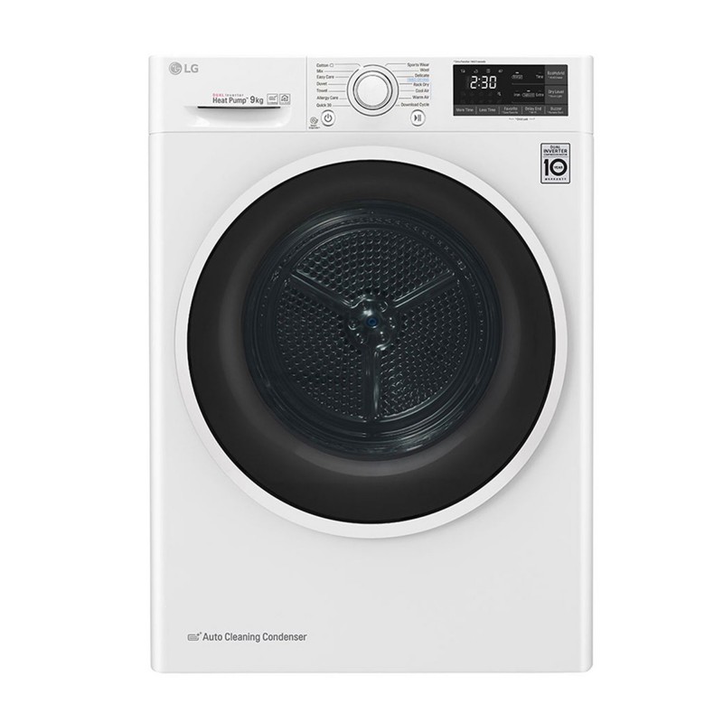 LG RH90V5AV6Q tumble dryer Freestanding Front-load 9 kg A++ White