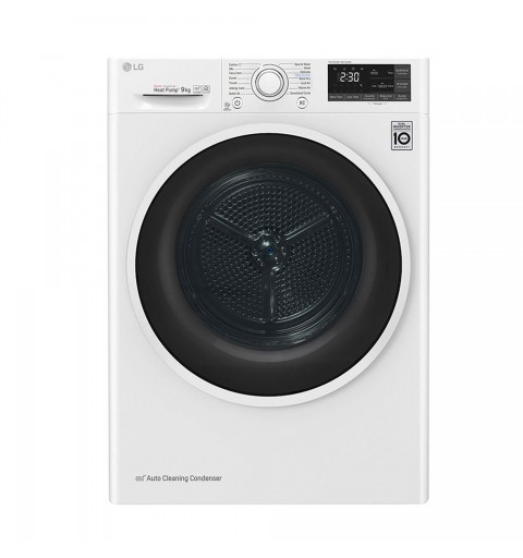 LG RH90V5AV6Q tumble dryer Freestanding Front-load 9 kg A++ White