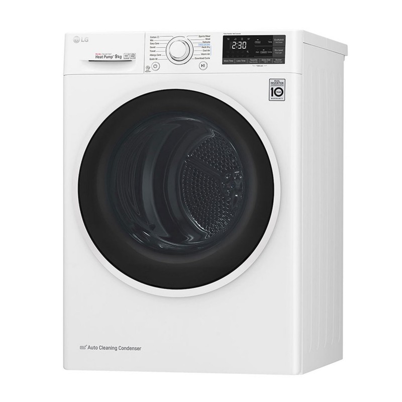 LG RH90V5AV6Q tumble dryer Freestanding Front-load 9 kg A++ White