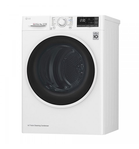 LG RH90V5AV6Q tumble dryer Freestanding Front-load 9 kg A++ White