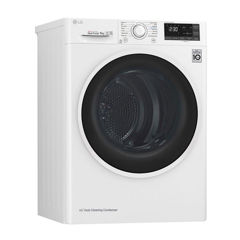 LG RH90V5AV6Q tumble dryer Freestanding Front-load 9 kg A++ White