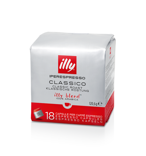 Illy Capsule Caffè Iperespresso Tostatura Intenso (Marrone) + Classico  (Rosso) - 72 Capsule Totali