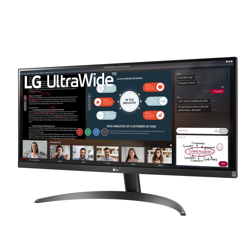 LG 29WP500-B computer monitor 73.7 cm (29") 2560 x 1080 pixels UltraWide Full HD LED Black