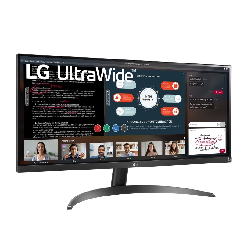 LG 29WP500-B Computerbildschirm 73,7 cm (29 Zoll) 2560 x 1080 Pixel UltraWide Full HD LED Schwarz