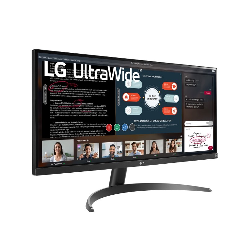 LG 29WP500-B computer monitor 73.7 cm (29") 2560 x 1080 pixels UltraWide Full HD LED Black