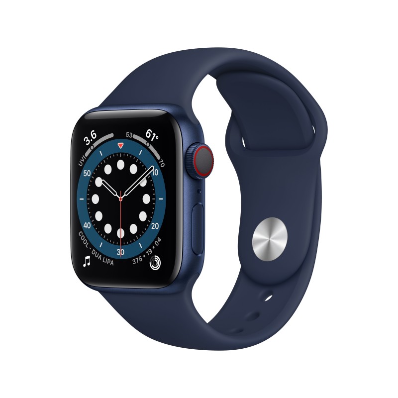 Apple Watch Series 6 40 mm OLED 4G Bleu GPS (satellite)