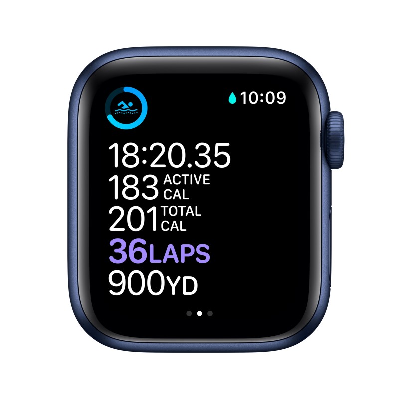 Apple Watch Series 6 40 mm OLED 4G Azul GPS (satélite)
