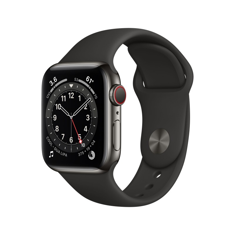 Apple Watch Series 6 40 mm OLED 4G Graphite GPS (satellite)