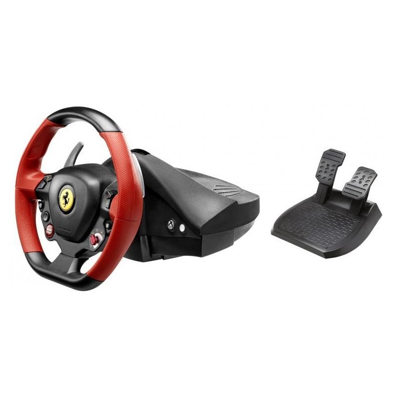 Thrustmaster Ferrari 458 Spider Noir, Rouge Volant + pédales Xbox One