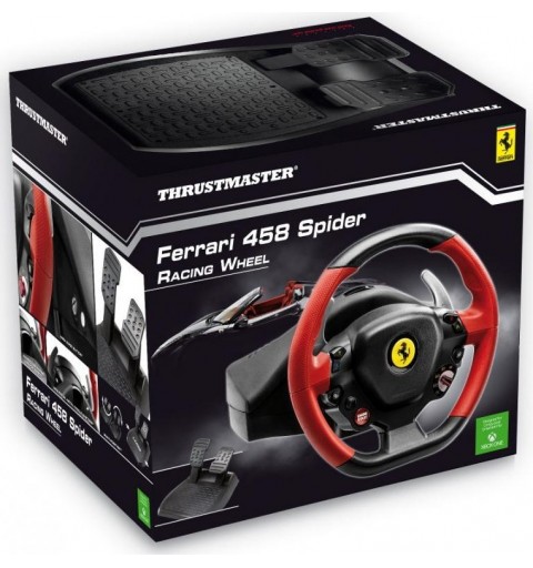 Thrustmaster Ferrari 458 Spider Black, Red Steering wheel + Pedals Xbox One