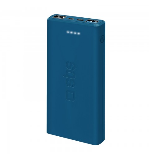 SBS TTBB10000FASTA batería externa Polímero de litio 10000 mAh Cian