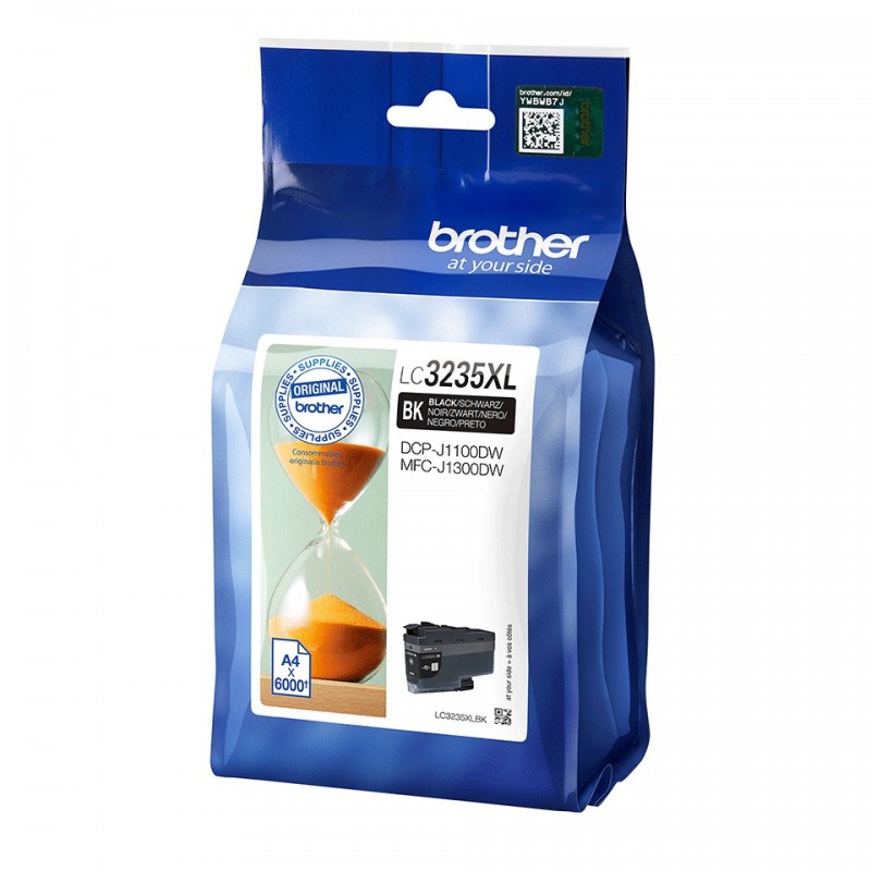 Brother LC-3235XLBK cartucho de tinta 1 pieza(s) Original Alto rendimiento (XL) Negro