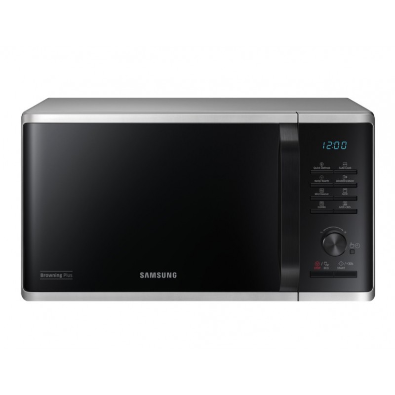 Samsung MG23K3515AS Mikrowelle Arbeitsplatte Grill-Mikrowelle 23 l 800 W Schwarz, Silber