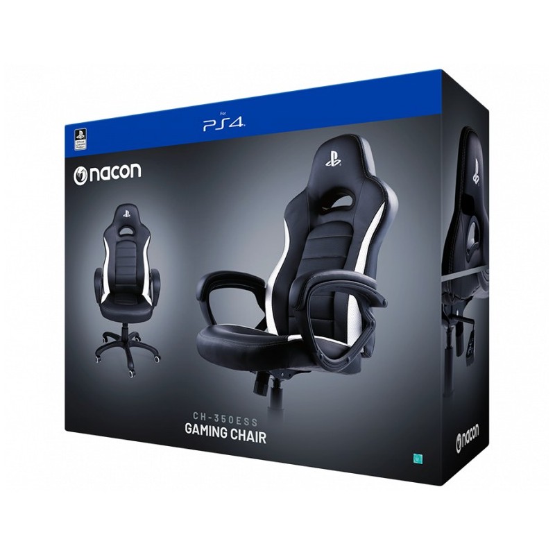 NACON PCCH-350 Universal gaming chair Padded seat Black, White