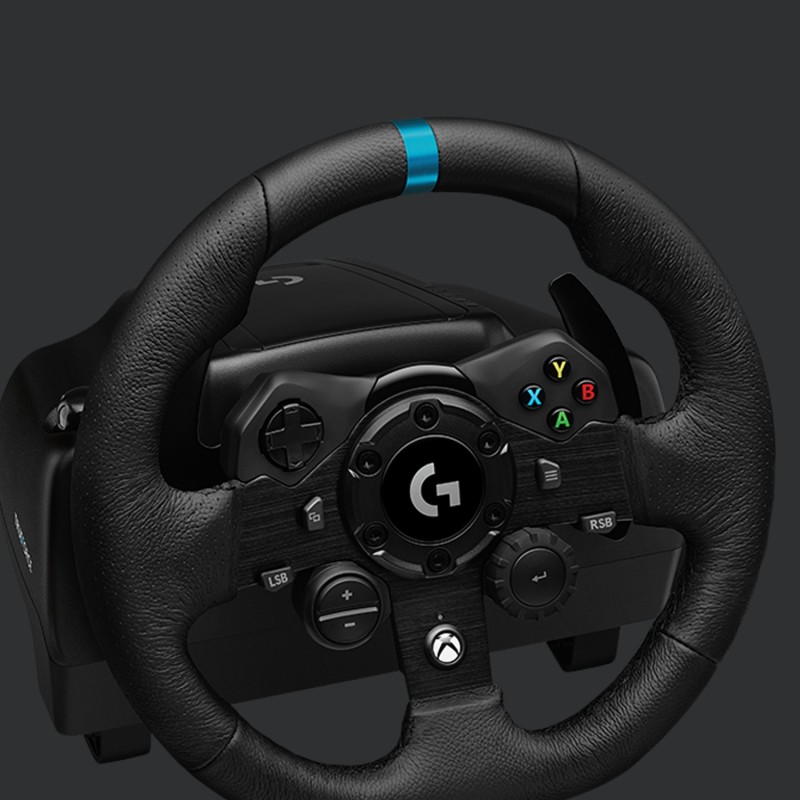 Logitech G G923 Racing Wheel and Pedals for Xbox X|S, Xbox One and PC Black USB Steering wheel + Pedals PC, Xbox 360