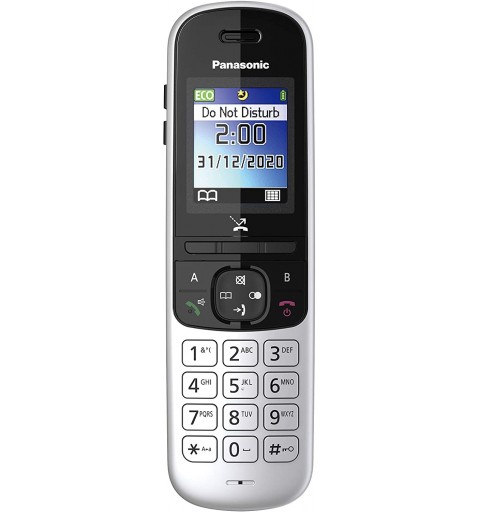 Panasonic KX-TGH710 Teléfono DECT Identificador de llamadas Negro, Plata