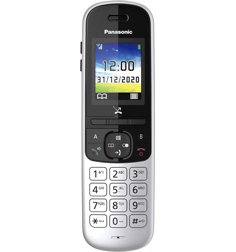 Panasonic KX-TGH710 Teléfono DECT Identificador de llamadas Negro, Plata