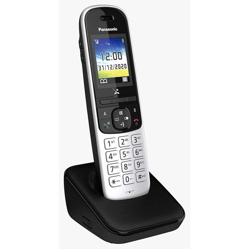 Panasonic KX-TGH710 Teléfono DECT Identificador de llamadas Negro, Plata