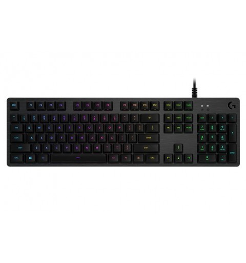 Logitech G G512 CARBON LIGHTSYNC RGB Mechanical Gaming Keyboard with GX Brown switches clavier USB QWERTY Italien Charbon