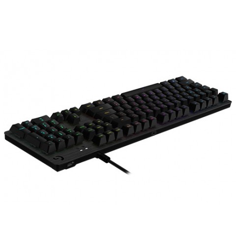 Logitech G G512 CARBON LIGHTSYNC RGB Mechanical Gaming Keyboard with GX Brown switches clavier USB QWERTY Italien Charbon