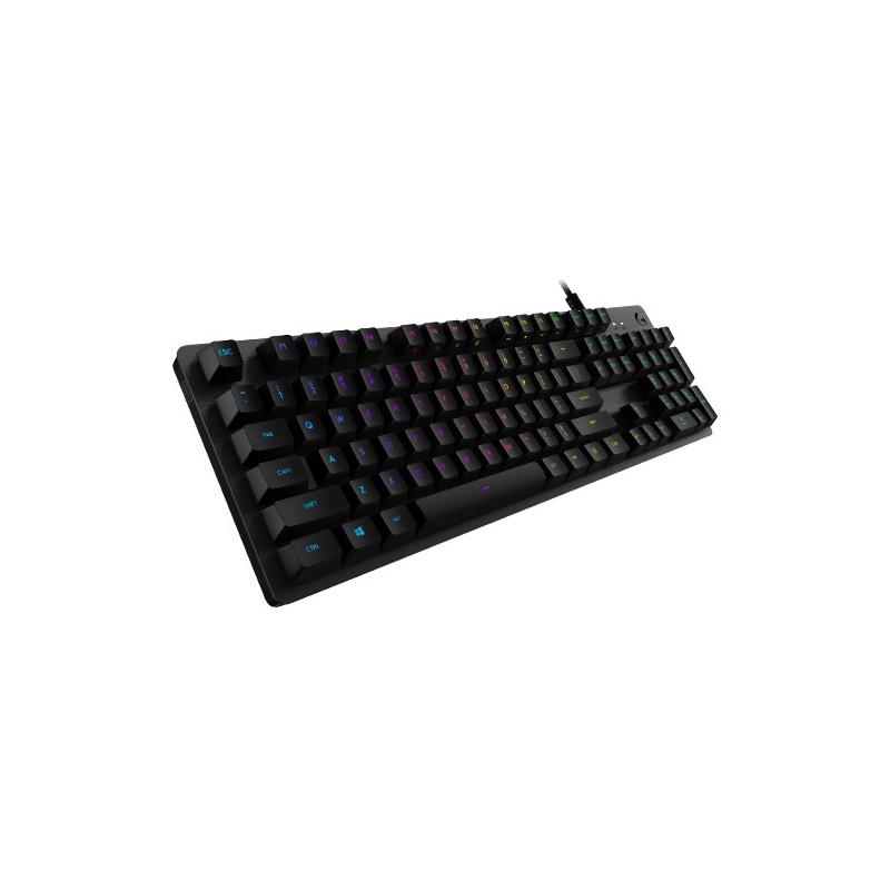 Logitech G G512 CARBON LIGHTSYNC RGB Mechanical Gaming Keyboard with GX Brown switches clavier USB QWERTY Italien Charbon