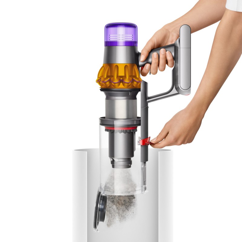 Dyson V15 Detect Absolute Nickel, Stainless steel, Yellow Bagless