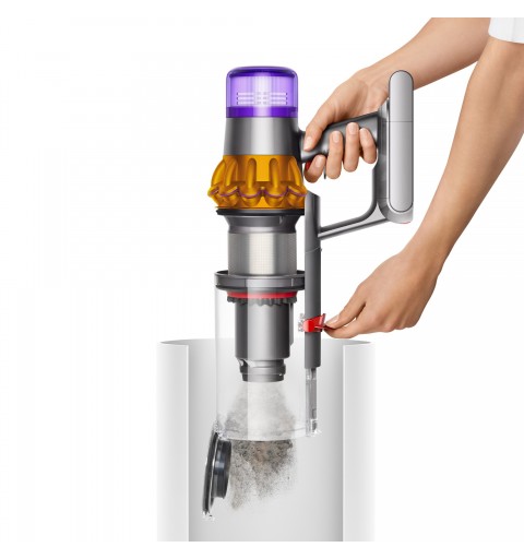 Dyson V15 Detect Absolute Nickel, Stainless steel, Yellow Bagless