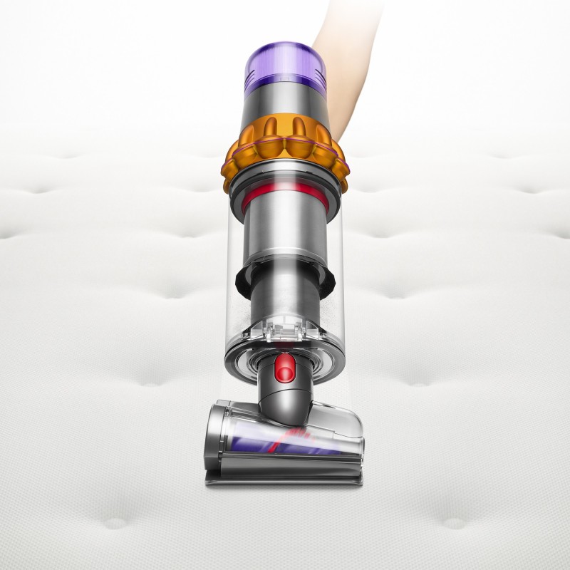 Dyson V15 Detect Absolute Nickel, Stainless steel, Yellow Bagless