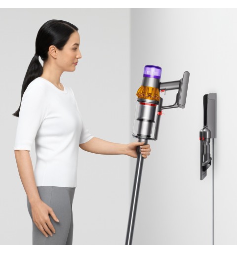 Dyson V15 Detect Absolute Nickel, Stainless steel, Yellow Bagless