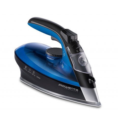 Rowenta Freemove Steam iron Microsteam 400 Laser soleplate 2400 W Blue, Black