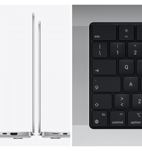 Apple MacBook Pro Notebook 41.1 cm (16.2") Apple M 16 GB 512 GB SSD Wi-Fi 6 (802.11ax) macOS Monterey Silver